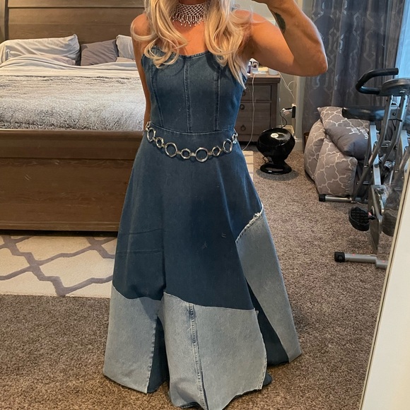 Britney Spears Denim Dress Costume with accessories! - Picture 1 of 8